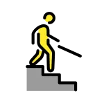 Evacuate Downstairs SVG Icon